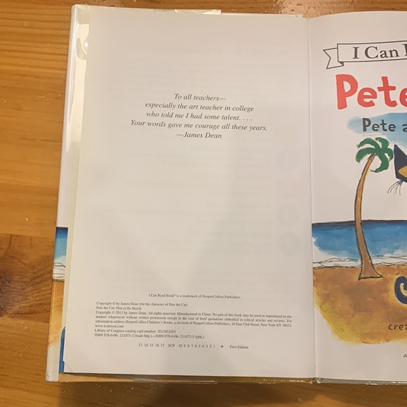 Pete the Cat Pete at the Beach first edition - Picture 2 of 4